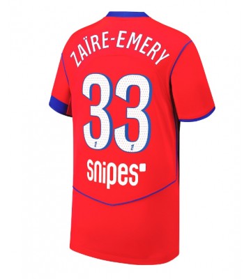 Paris Saint-Germain Warren Zaire-Emery #33 Tredje trøje 2025-26 Kort ærmer Paris Saint-Germain Warren Zaire-Emery #33 Tredje trøje 2025-26 Kort ærmer